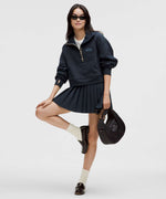 Alpha Xi Delta lululemon Scuba Oversized Funnel-Neck Half Zip - Navy