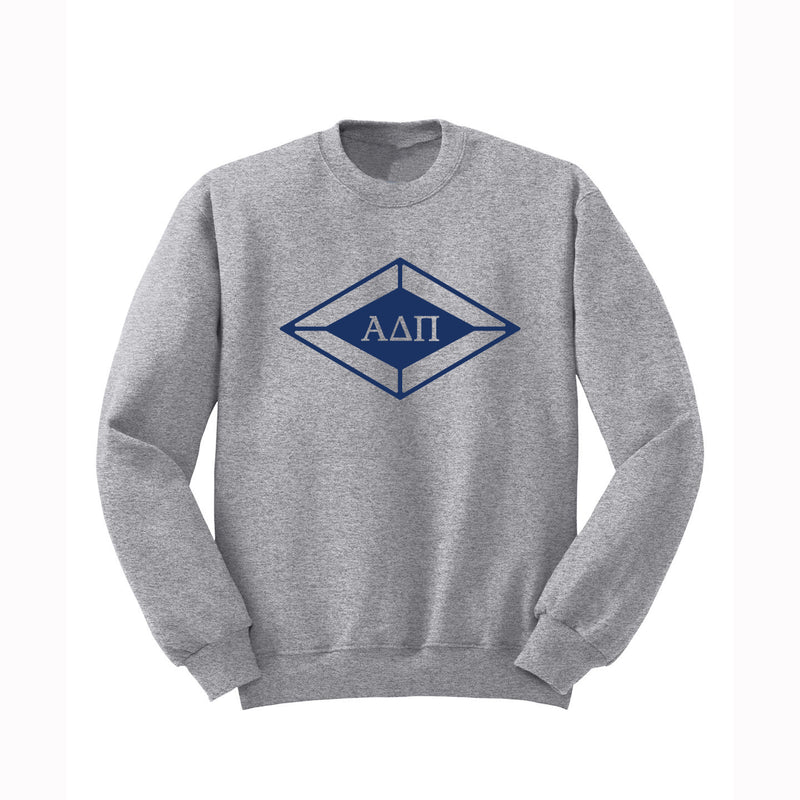 Alpha Delta Pi Crewneck Sweatshirt - ADPi Diamond