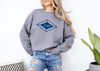 Alpha Delta Pi Crewneck Sweatshirt - ADPi Diamond