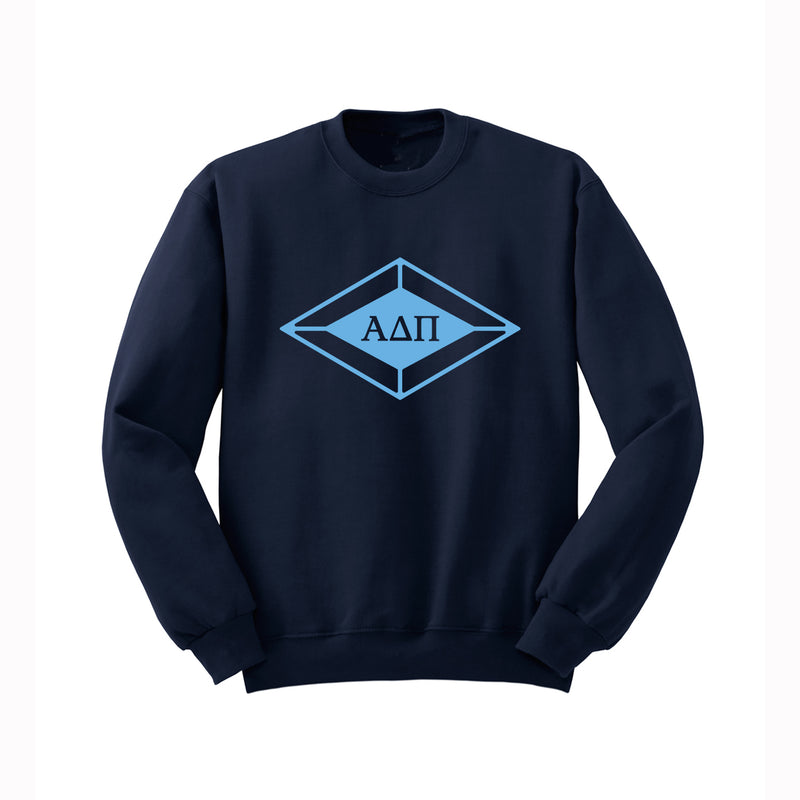 Alpha Delta Pi Crewneck Sweatshirt - ADPi Diamond