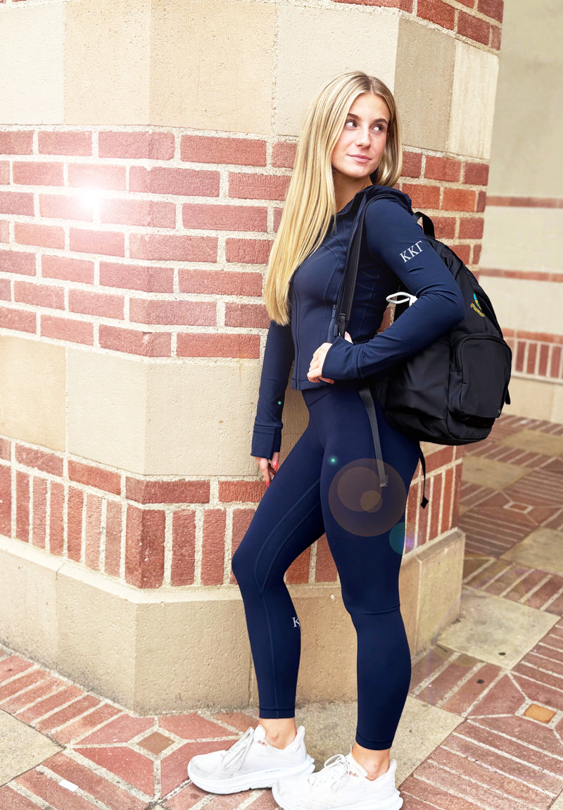 Kappa Kappa Gamma lululemon Define Cropped Hooded Jacket Nulu - NAVY