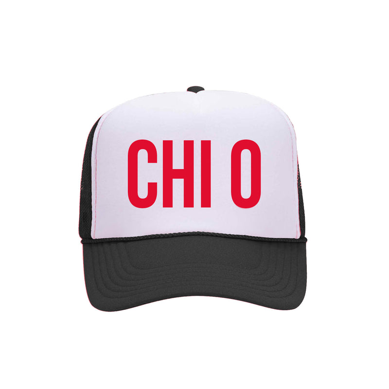 Chi Omega Trucker Hat - CHI O Two Tone