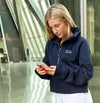 Chi Omega lululemon Scuba Oversized Funnel-Neck Half Zip - Navy