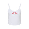 Chi Omega Spaghetti Strap tank - CHI O Bow