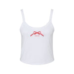 Chi Omega Spaghetti Strap tank - CHI O Bow