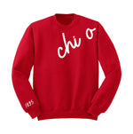 Chi Omega 1895 Avenue Crewneck