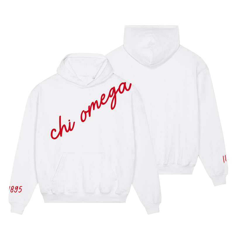 Chi Omega 1895 Avenue Pullover Hoodie