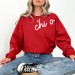 Chi Omega 1895 Avenue Crewneck