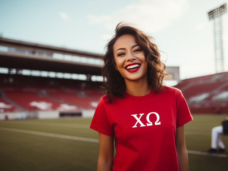 Chi Omega Short Sleeve T-Shirt - Greek Letter Tee