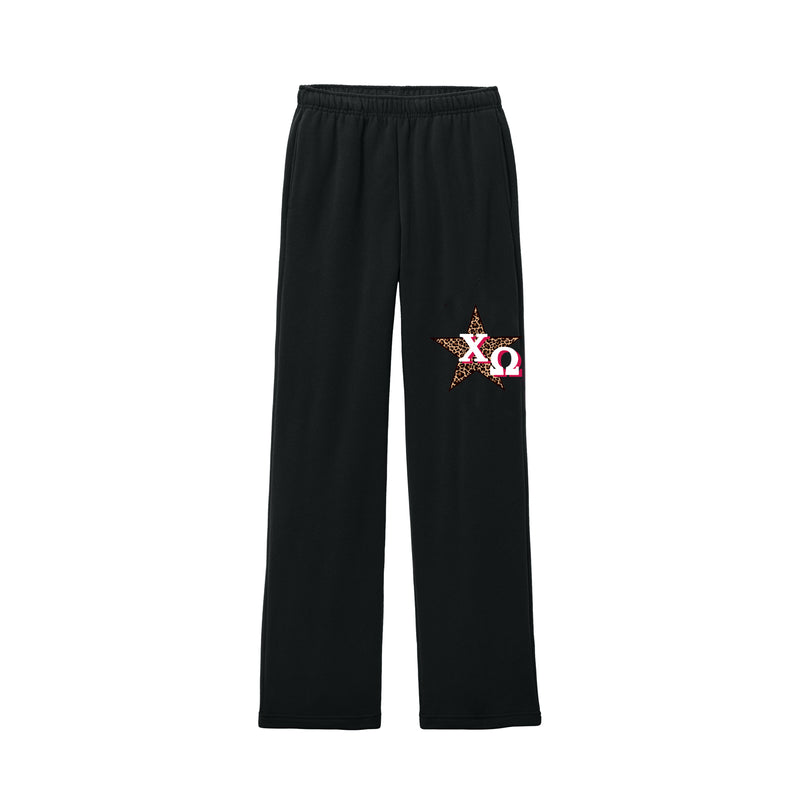 Chi Omega Luxe Fleece Straight Leg Sweats