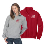 Chi Omega Quarter Zip Pullover