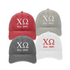 Chi Omega Beach Washed Hat