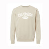 Chi Omega Varsity Crewneck Midweight Pigment-Dyed Sweatshirt
