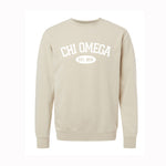 Chi Omega Varsity Crewneck Midweight Pigment-Dyed Sweatshirt