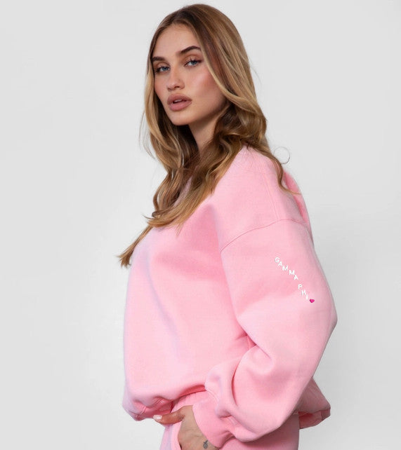 Gamma Phi Beta Cloud Fleece Crewneck - GAMMA PHI