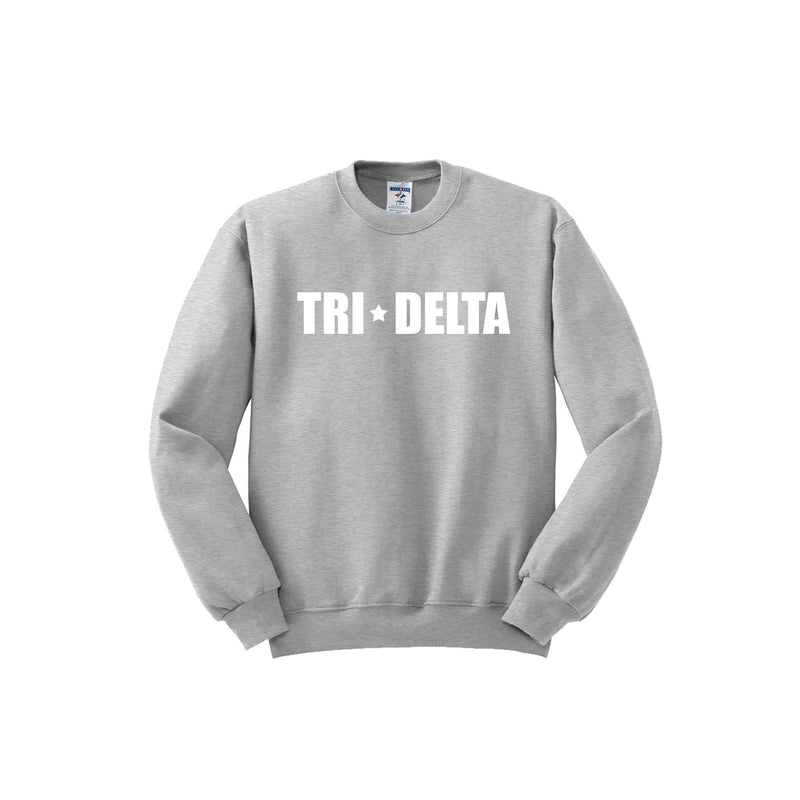 Delta Delta Delta Crewneck Sweatshirt - Tri Delta Stars Logo