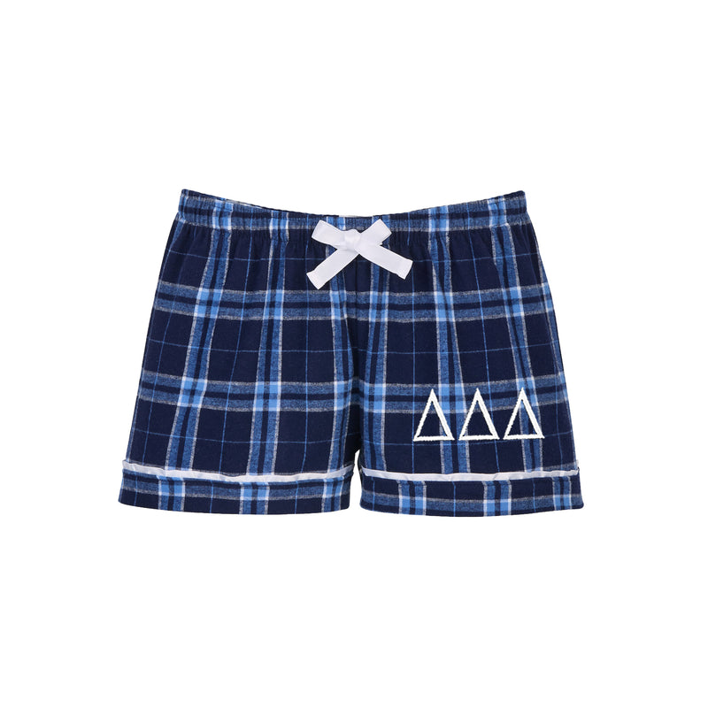Delta Delta Delta Flannel Boxer Shorts