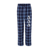 Delta Delta Delta Flannel Pants - Tri Delta Sorority Printed Pj Pants