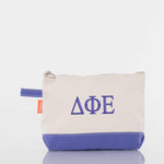 Delta Phi Epsilon Canvas Cosmetic Bag