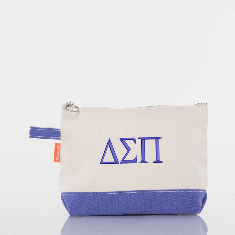 Delta Sigma Pi Canvas Cosmetic Bag