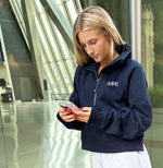 Delta Phi Epsilon lululemon Scuba Oversized Funnel-Neck Half Zip - Navy