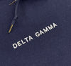 Delta Gamma Oversized Pullover Hoodie with Wordmark