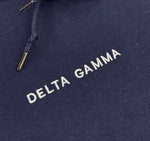 Delta Gamma Oversized Pullover Hoodie with Wordmark