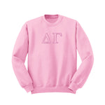 Delta Gamma Outline Monochromatic Crewneck