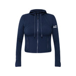 Delta Zeta lululemon Define Cropped Hooded Jacket Nulu - NAVY