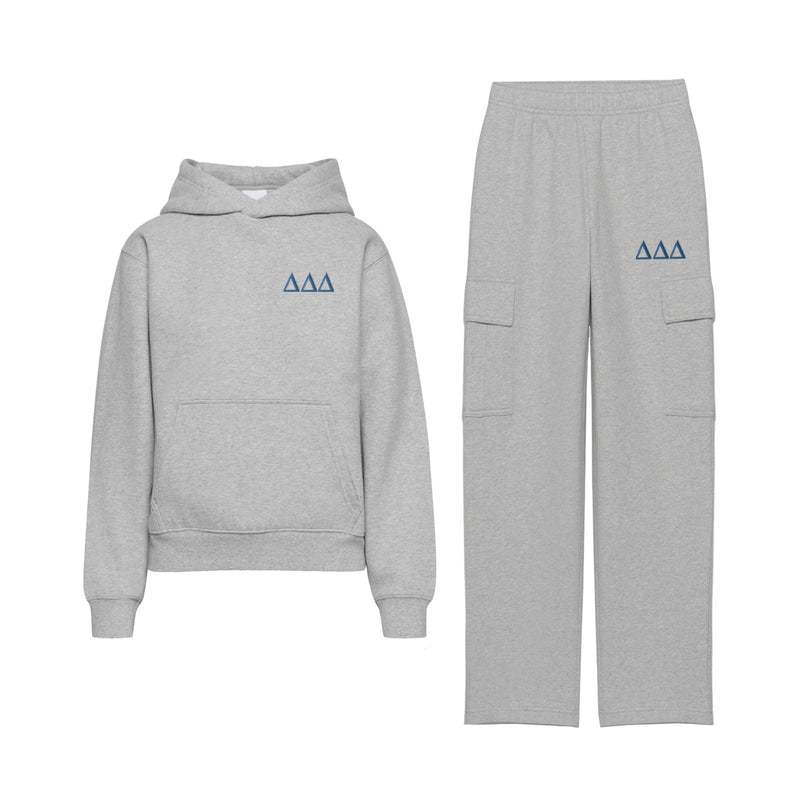 Delta Delta Delta Fave Fit Hoodie & Cargo Pant Set
