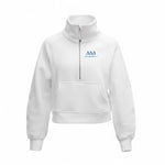Delta Delta Delta MOM lululemon Scuba Oversized Funnel-Neck Half Zip - White