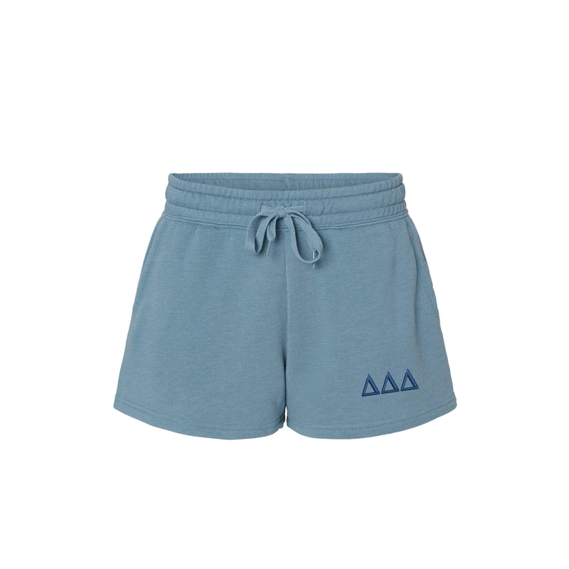 Delta Delta Delta Beach Washed Fleece Shorts