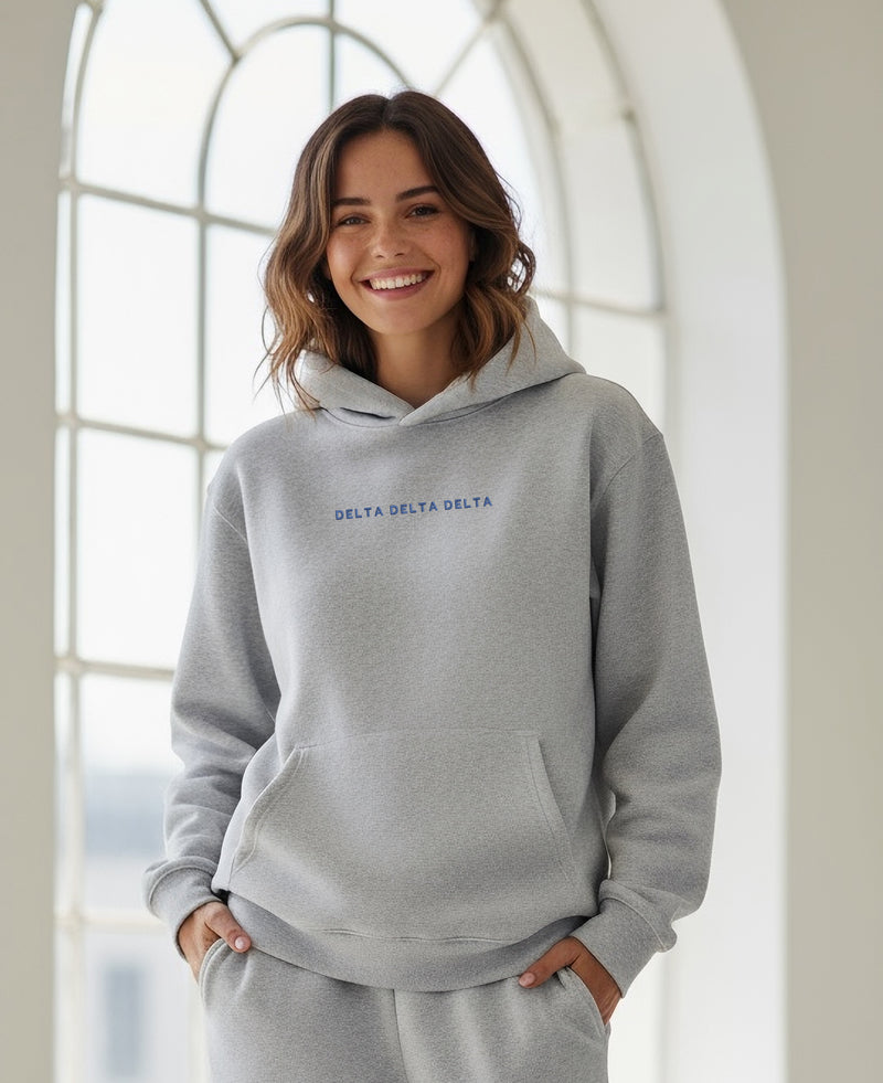 Delta Delta Delta Fave Fit Hoodie - Wordmark