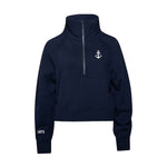 Delta Gamma lululemon Scuba Oversized Funnel-Neck Half Zip - Navy