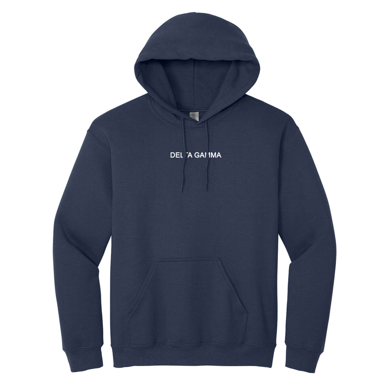 Delta Gamma Oversized Pullover Hoodie with Wordmark