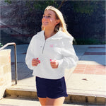 Delta Gamma lululemon Scuba Oversized Half-Zip Hoodie - White