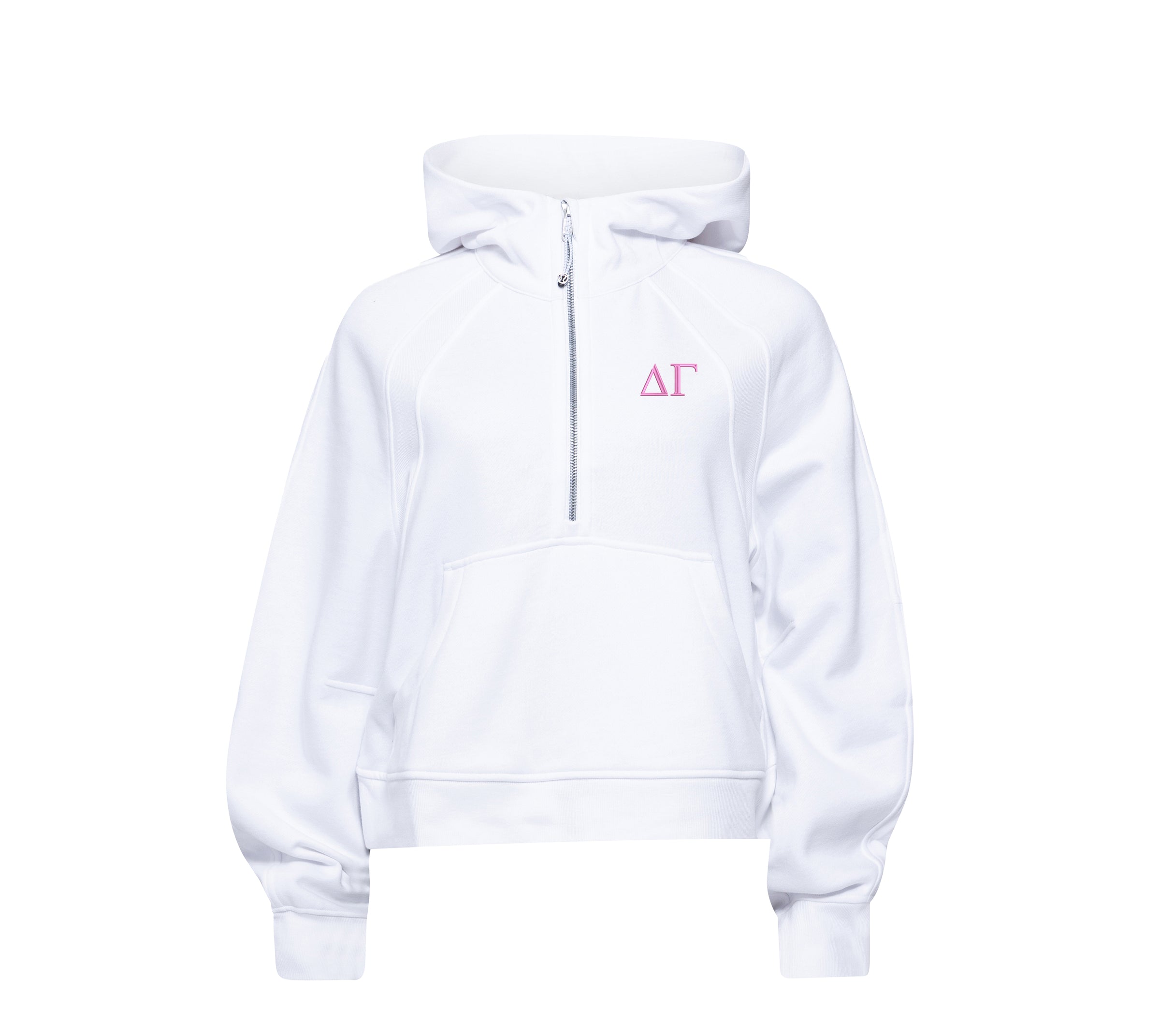 Delta Gamma lululemon Scuba Oversized Half-Zip Hoodie - White