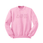 Delta Phi Epsilon Outline Monochromatic Crewneck