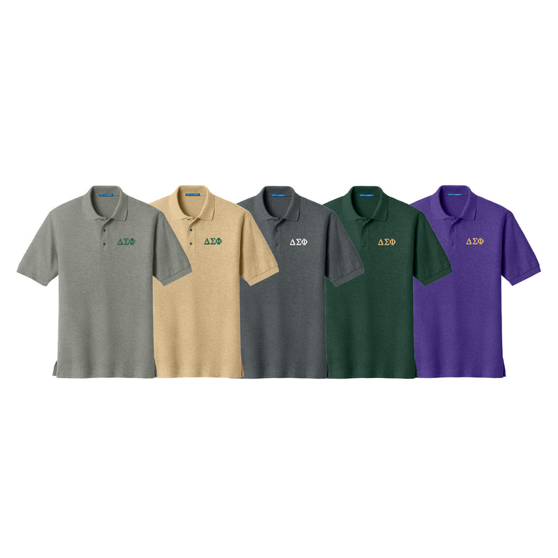 Delta Sigma Phi Cotton Pique Polo