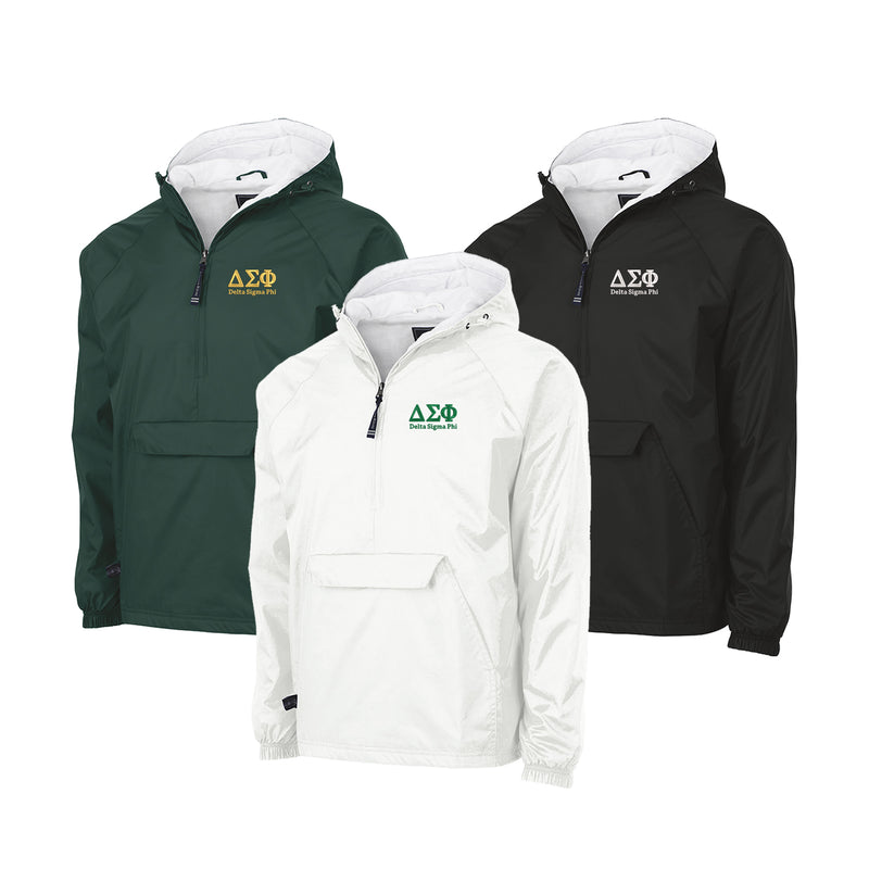Delta Sigma Phi Flannel Lined Windbreaker