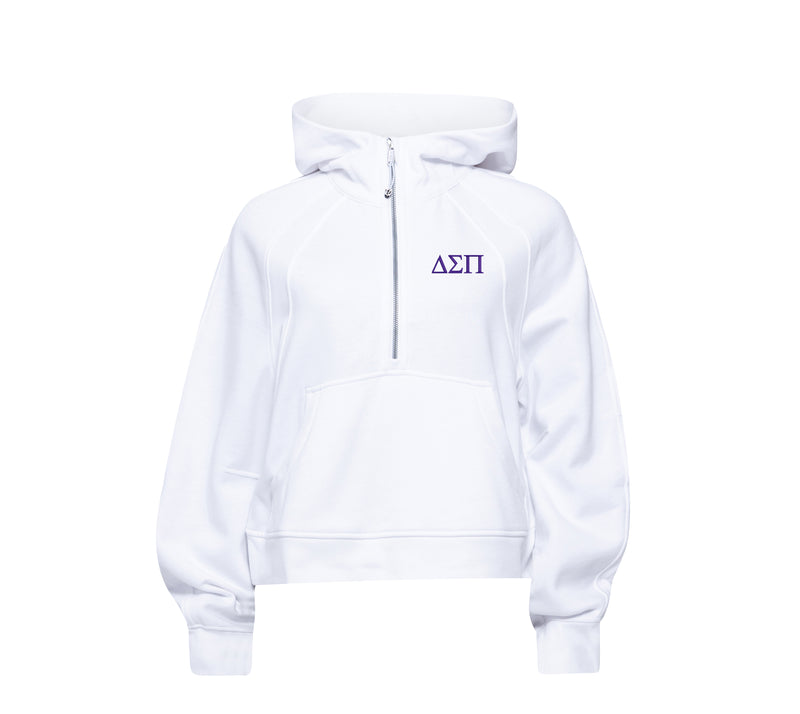 Delta Sigma Pi lululemon Scuba Oversized Half-Zip Hoodie - White