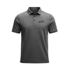 Delta Sigma Pi lululemon Evolution Short-Sleeve Polo - Heathered Black
