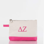 Delta Zeta Canvas Cosmetic Bag