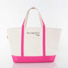Delta Zeta Large Canvas Tote Bag - Logo