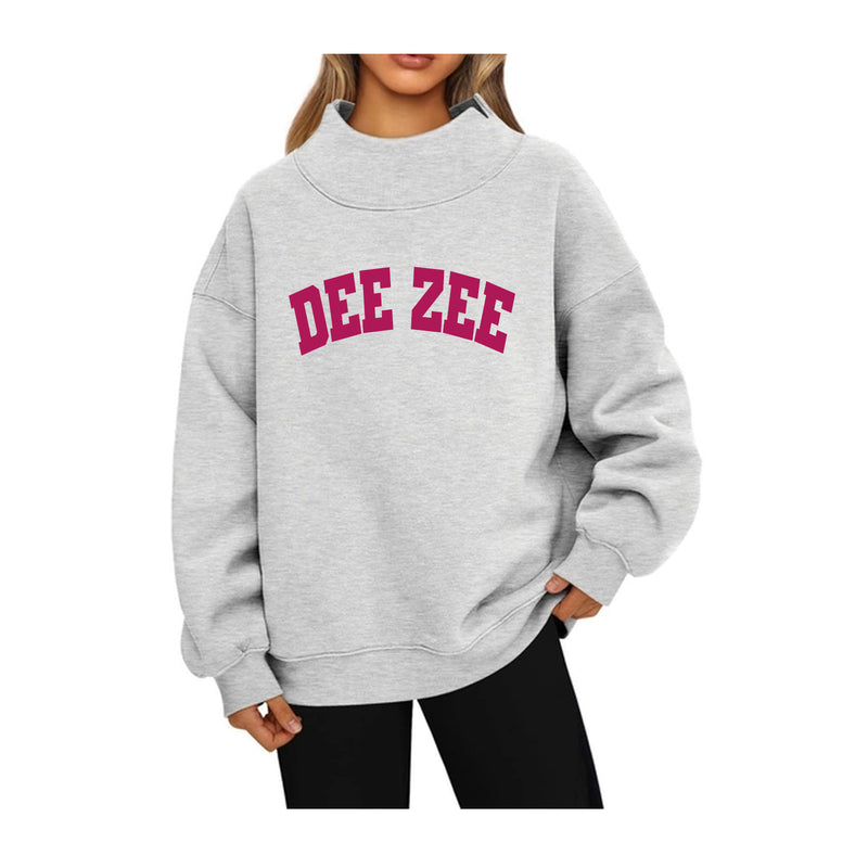 Delta Zeta Mock Neck Sweatshirt - DEEZEE