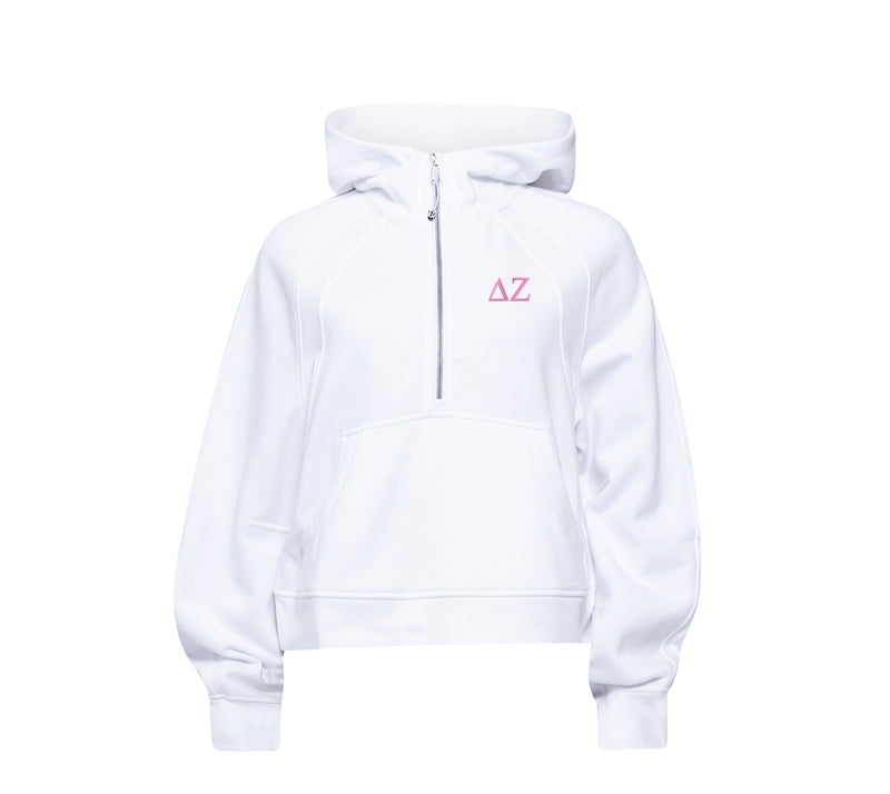 Delta Zeta lululemon Scuba Oversized Half-Zip Hoodie - White