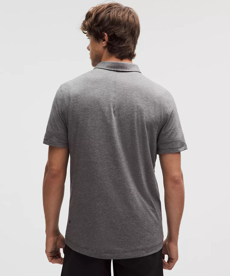 Lambda Phi Epsilon lululemon Evolution Short-Sleeve Polo - Heathered Black