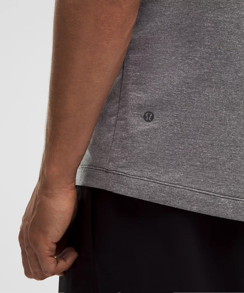 Lambda Phi Epsilon lululemon Evolution Short-Sleeve Polo - Heathered Black