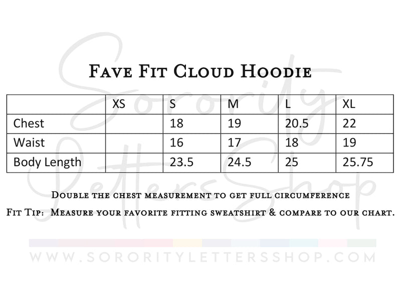 Alpha Delta Pi Fave Fit Hoodie & Short Set Wordmark