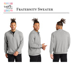 Delta Sigma Pi 1/4-Zip Monogrammed Sweater